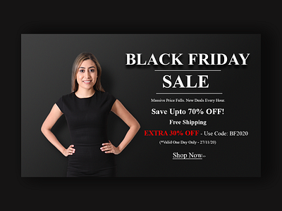 Website banner (Black Friday) branding graphic design logo ui