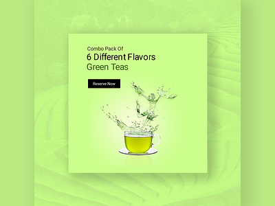 Green tea fresh morning 3d branding graphic design logo motion graphics ui