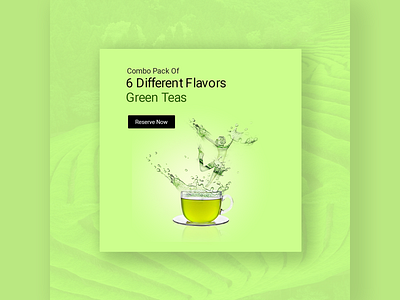 Green tea fresh morning