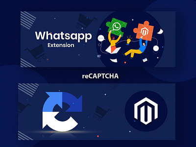 Magento WhatsApp& recaptcha plugin animation digital graphic design logo photoshop trending ui ux