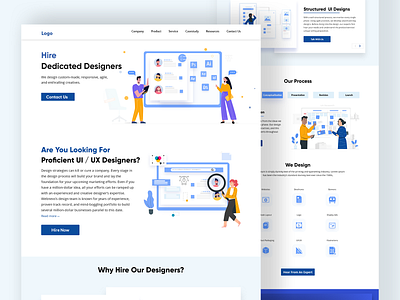 Designer Landing Page 3d animation branding design designer graphic design illustration landing page logo ui ux vector website