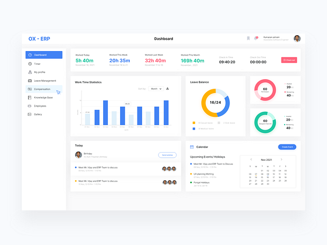 Dashboard Ui Concept By Skv Kumaran On Dribbble