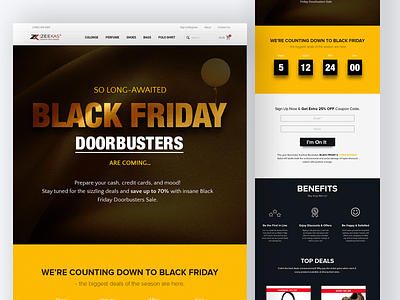 Black Friday Landing page