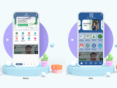 Redesign Home Page Mobile JKN (BPJS Kesehatan) graphic design ui