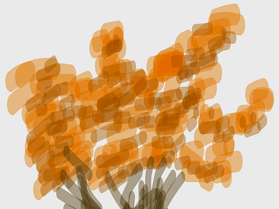 Autumn autumn practice sketch tree