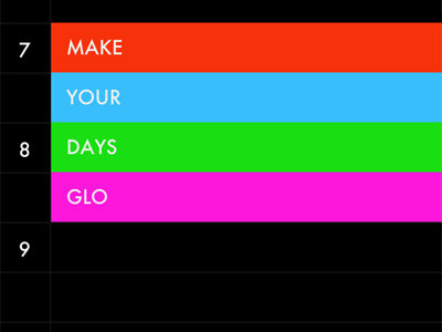 Faraday 1.0.2 app calendar faraday futura iphone neon