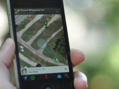 Waypointer @ Start Garden android app concept funding gps ios iphone mockup startgarden waypointer