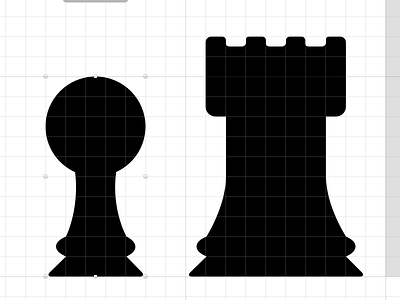 64 Squares chess game geometric pawn rook sketch vector