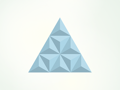 To new beginnings. brand geometric logo personal prism rebrand recursive symbol triangle
