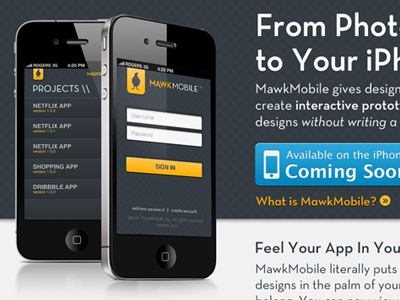 Mawkmobile App Site