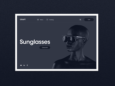 Sunglass Web Design Inspo designinspiration inspiration interaction store sunglass sunglasses ui ui design uidesign uitrends uxdesign web webdesign