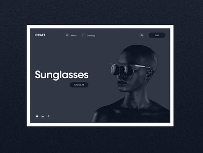 Sunglass Web Design Inspo designinspiration inspiration interaction store sunglass sunglasses ui ui design uidesign uitrends uxdesign web webdesign