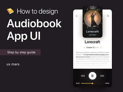 How to design Audiobook App UI