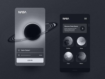 NASA App UI Concept