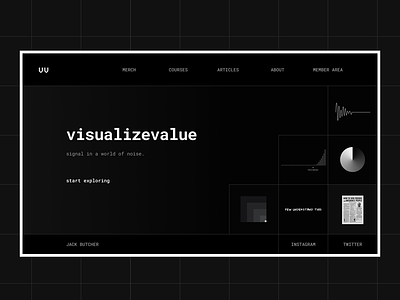 visualizevalue Dark Web UI