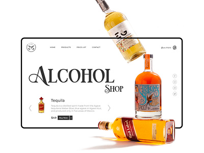 Alcohol Shop Web Inspiration Design