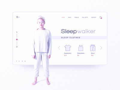 Sleepwalker Minimal Inspiration Web Design