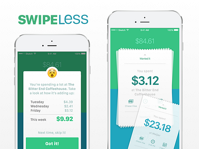 Swipeless iPhone App app budget iphone mobile swipeless