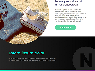 Bold colors website