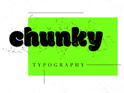 😇 Chunky type (free vector textures!) brush freebie grunge illustrator speckle texture