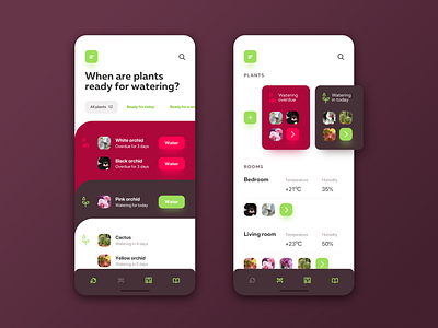 Watering Plants App alarm alarm app app app design design ios plants ui ui ux ui design uidesign uiux user interface ux ux design uxdesign watering plants