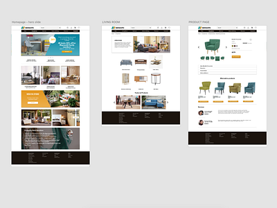 Furniture Online Store Website Design