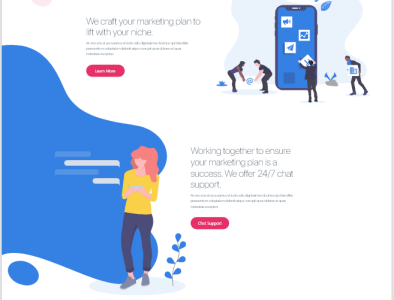 Landing Page Design adobexd landing page design marketing