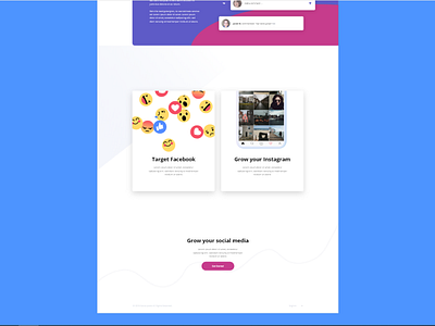 Landing Page Design adobexd design hifi landing page design socialmedia ui ux