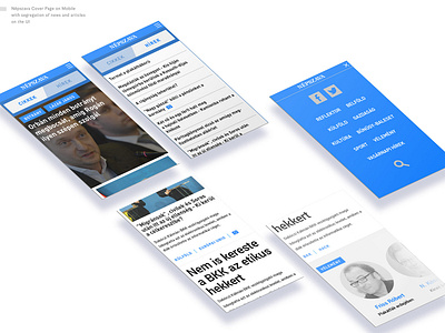 News Technology - NÉPSZAVA REDESIGN branding data science design ui ux web