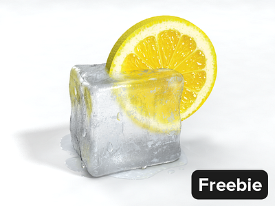 Free 3D Scene for 3ds Max & V-Ray 3d 3d bundle 3ds max 3dsmax free freebie ice icon icons lemon summer vray