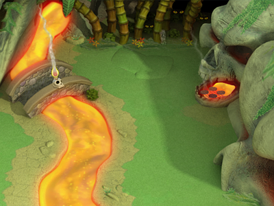 Volcan Island 3d design 3ds gamedev illustration max