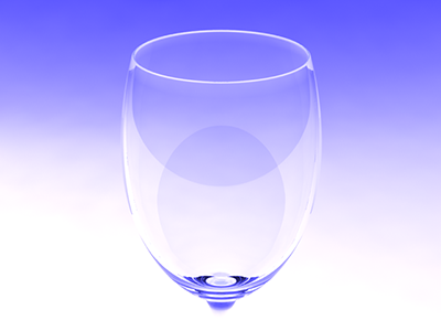 Glass glass gradient object
