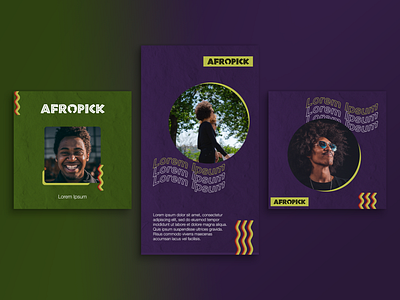 Afropick - Template Design ads advertisement advertising design banner design digital advertising facebook ad hair hairdresser instagram ads marketing marvel social media template