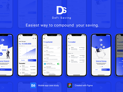 Defi Saving - iOS Mobile app design (UI/UX)
