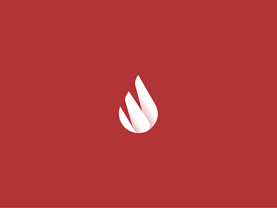 Logo Design Fire + Water Drop 2d app branding design flat icon illistration logo minimal vector web website