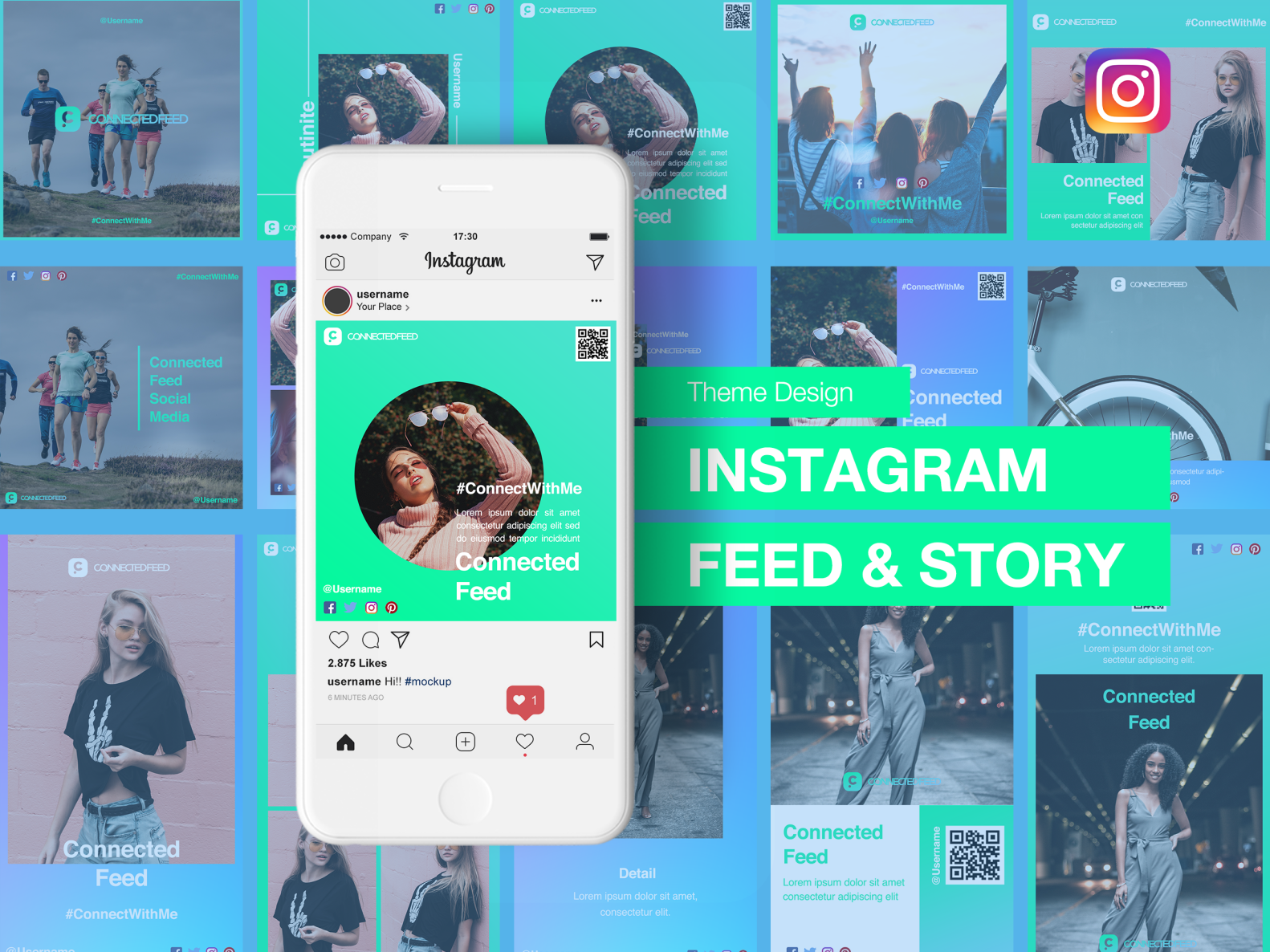 Gradient Instagram Template Design by Jovano Pojoh on Dribbble