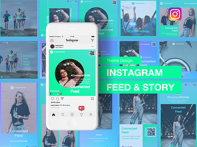 Gradient Instagram Template Design