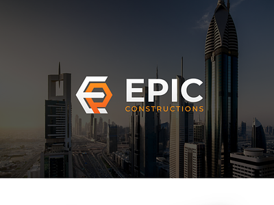 Construction Logo buildings construction construction logo construction paper e logo ep epic epic logo logo logo design