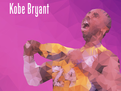 Kobe Bryant kobe bryant low poly 插图 设计