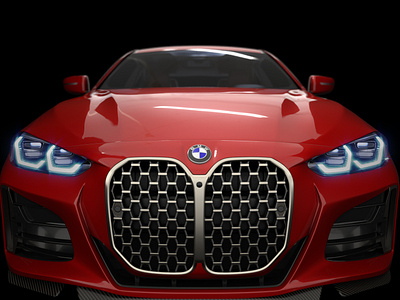 red BMW 2021 m4 440i