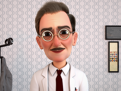 Nice Doctor 3d 3dsmax animation charachter charachter animation design doctor explainer lose weight