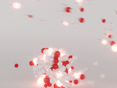 Glowing Red particles 3d commercial animation adversiting animation brain cinematic commercial epic football goal particles red sphere