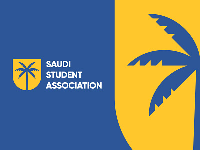 Saudi Student Association at UCI brand branding branding agency california design design agency graphic design logo logodesign logotype negative space orange county palm tree palm tree logo romeu pinho shield logo thunder district studio uci logo university usa