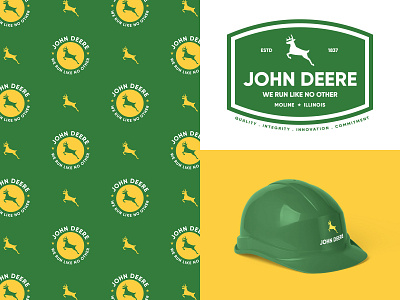 John Deere Logo Redesign agriculture badge design brand branding branding agency deer logo design design agency graphic design illinois john deere logo logo redesign logodesign logotype machinery rebrand romeu pinho