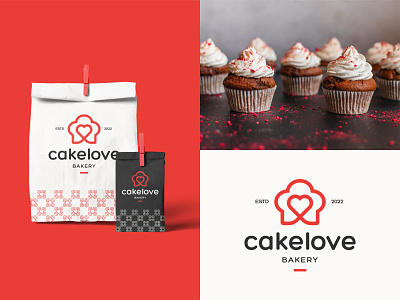 Cakelove | Logo Design bakery brand branding cake cooking cupcake delicious design fun joy logo logodesign logotype love modern padaria pastelaria pastry romeu pinho sweet