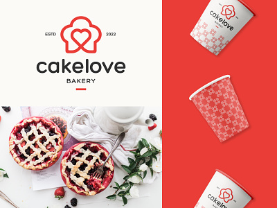 Cakelove | Logo Design bakery baking bolos brand branding cake chef cooking cupcake design flavour graphic design logo logodesign love padaria pastelaria pastry restaurant sweet