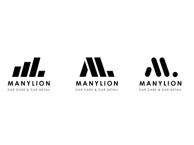 Logo Options - Manylion brand branding car car care cars clean design detail detailing flat graphic design logo logodesign logotype minimalist monogram service typogaphy vector