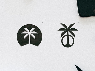 Palm Tree | Logo design beach brand design flat graphic design logo logodesign logotype minimalist palm tree palm trees summer summer logo summer vibes sunset vector
