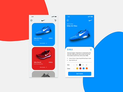 Nike Product Page animation appdesigner css design digital design html illustration interaction ui uiux uiuxdesign userexperience userinterface