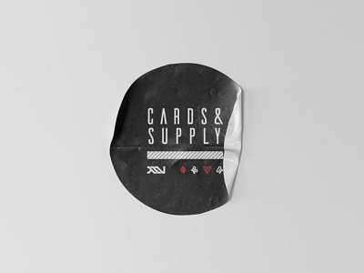 Cards & Supply branding concept design illustration letter logo logo design logotype typography vector
